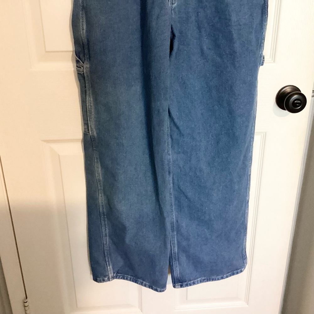 Dickies Medium Blue Relaxed Denim Overalls - Picture 4 of 9